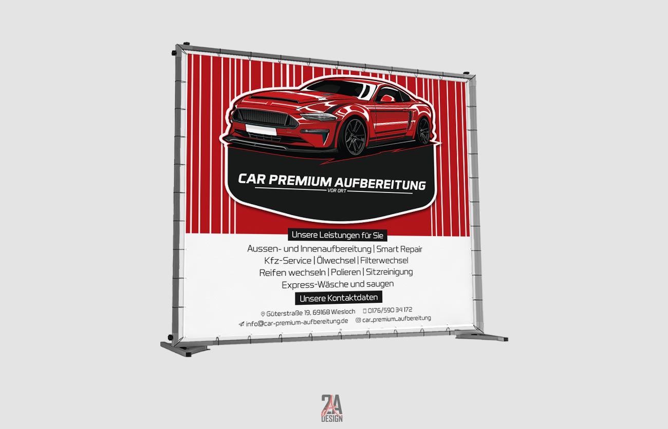 PVC-Banner - Car Premium Aufbereitung