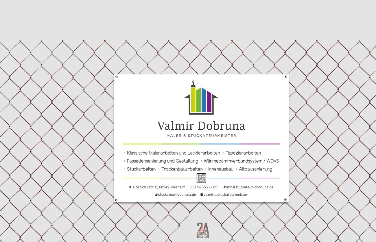 Firmenschild - Valmir Dobruna